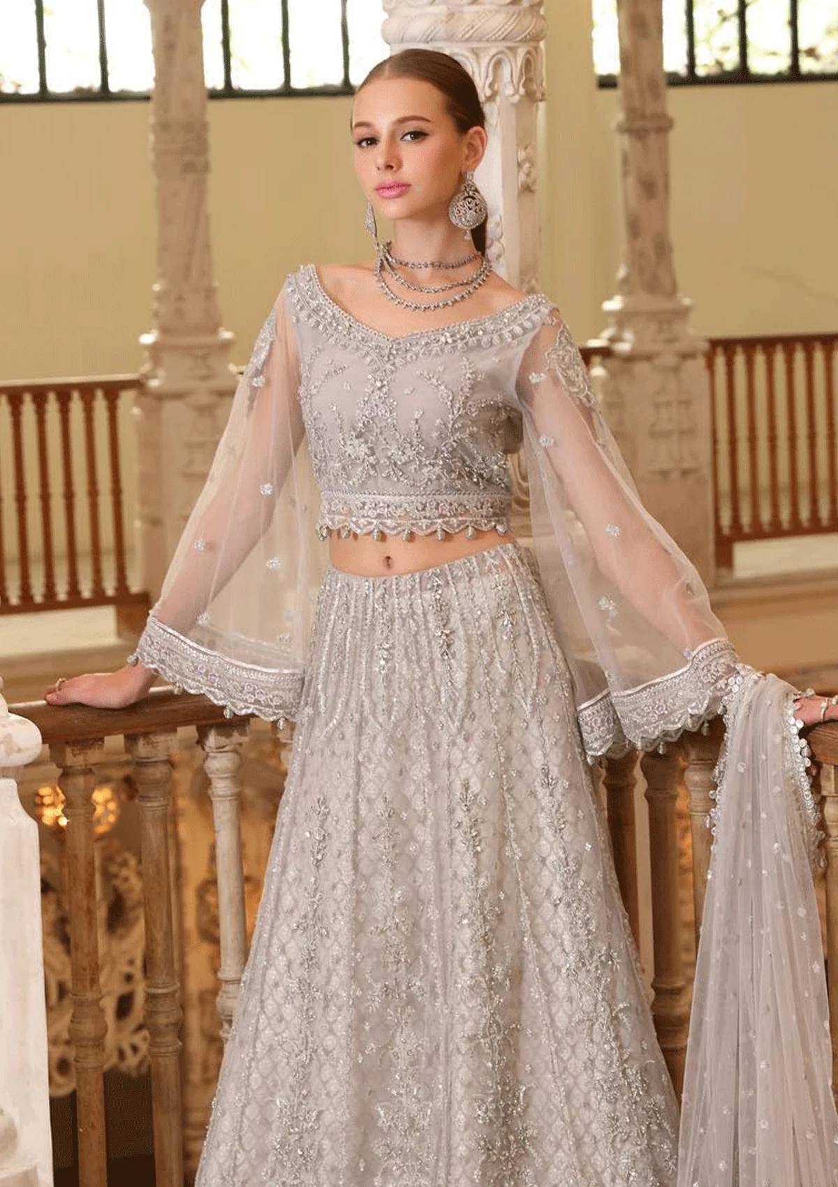 Formal Collection - Saadia Asad - Handworked - Unstitched - SSH#4 - Official Noor by Saadia Asad - Agha Fabrics UK