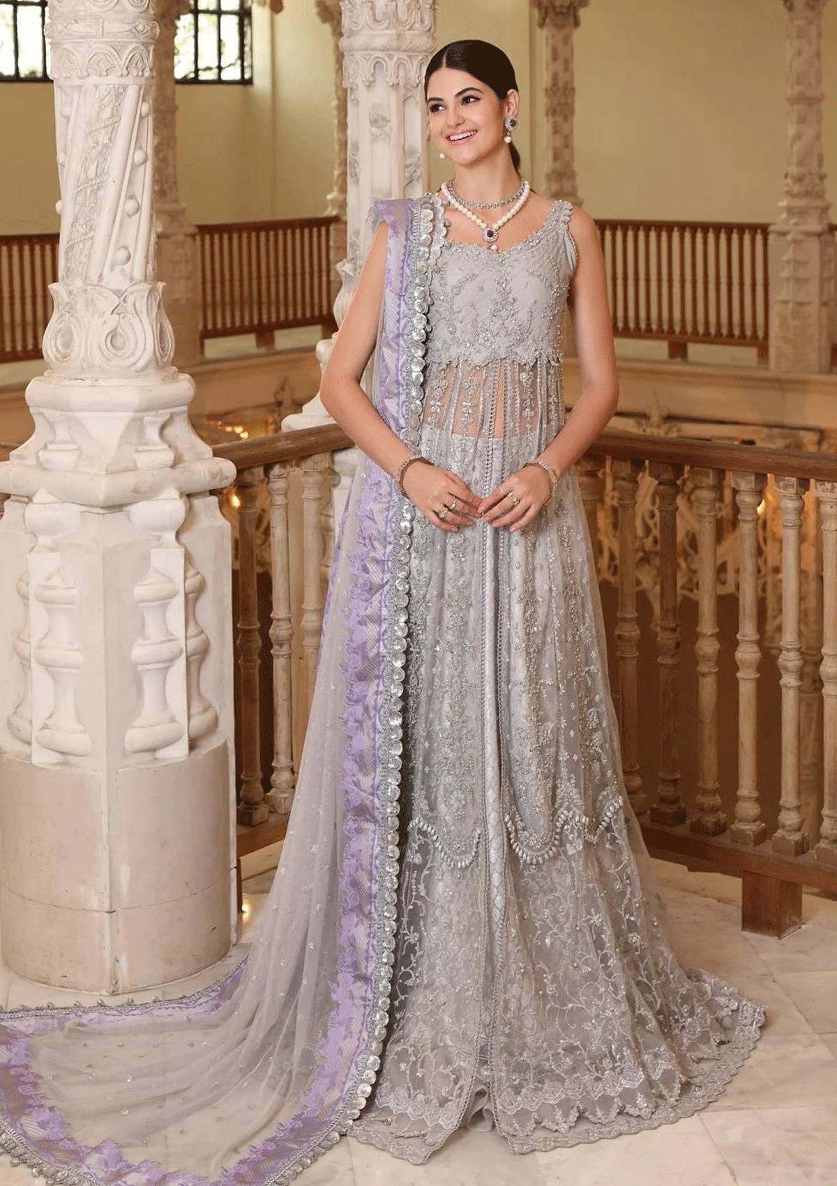 Formal Collection - Saadia Asad - Handworked - Unstitched - SSH#4 - Official Noor by Saadia Asad - Agha Fabrics UK