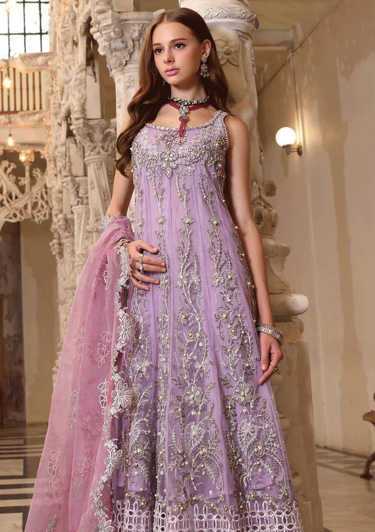 Formal Collection - Saadia Asad - Handworked - Unstitched - SSH#5 - Official Noor by Saadia Asad - Agha Fabrics UK