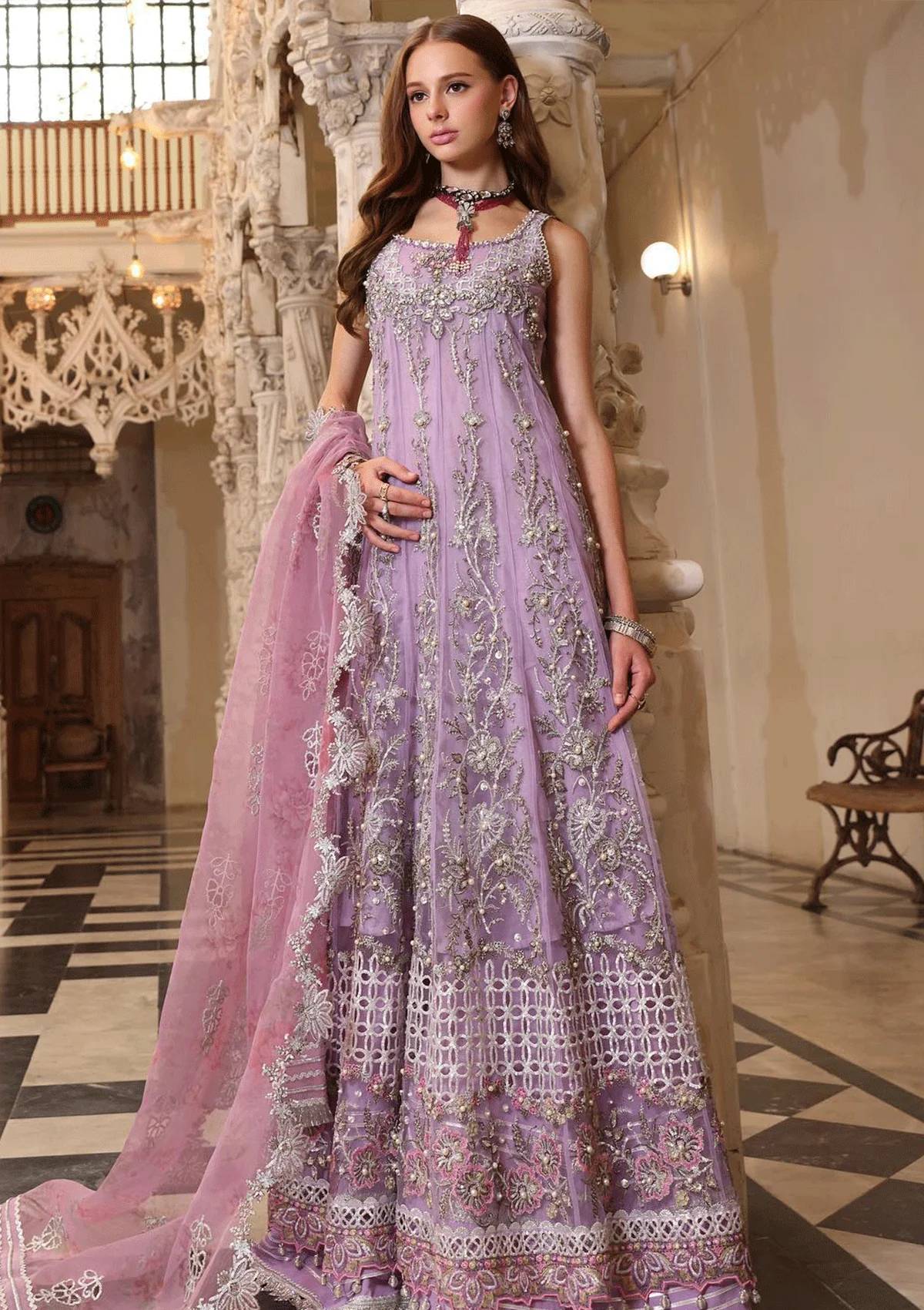 Formal Collection - Saadia Asad - Handworked - Unstitched - SSH#5 - Official Noor by Saadia Asad - Agha Fabrics UK