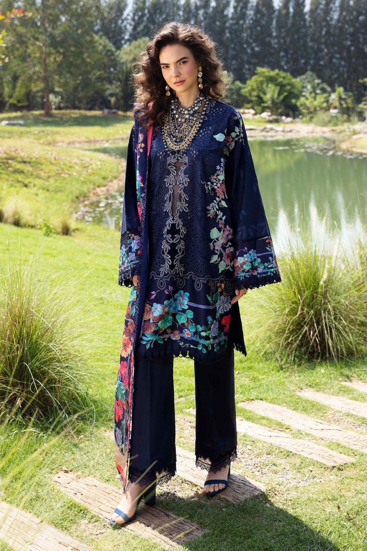 Sable Vogue | Luxury Lawn 24 | Blossom