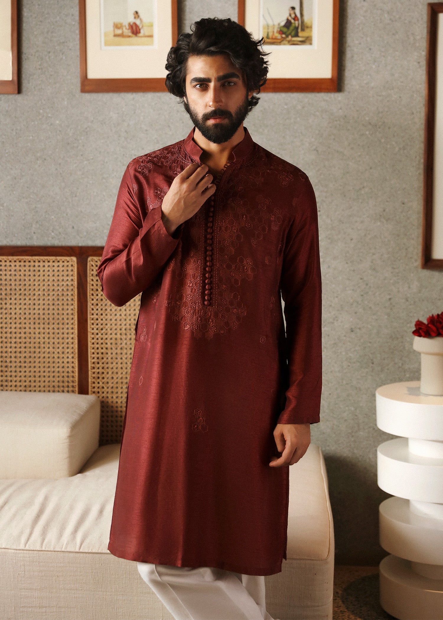 Pakistani Menswear | Sadaf Fawad Khan | Aariz