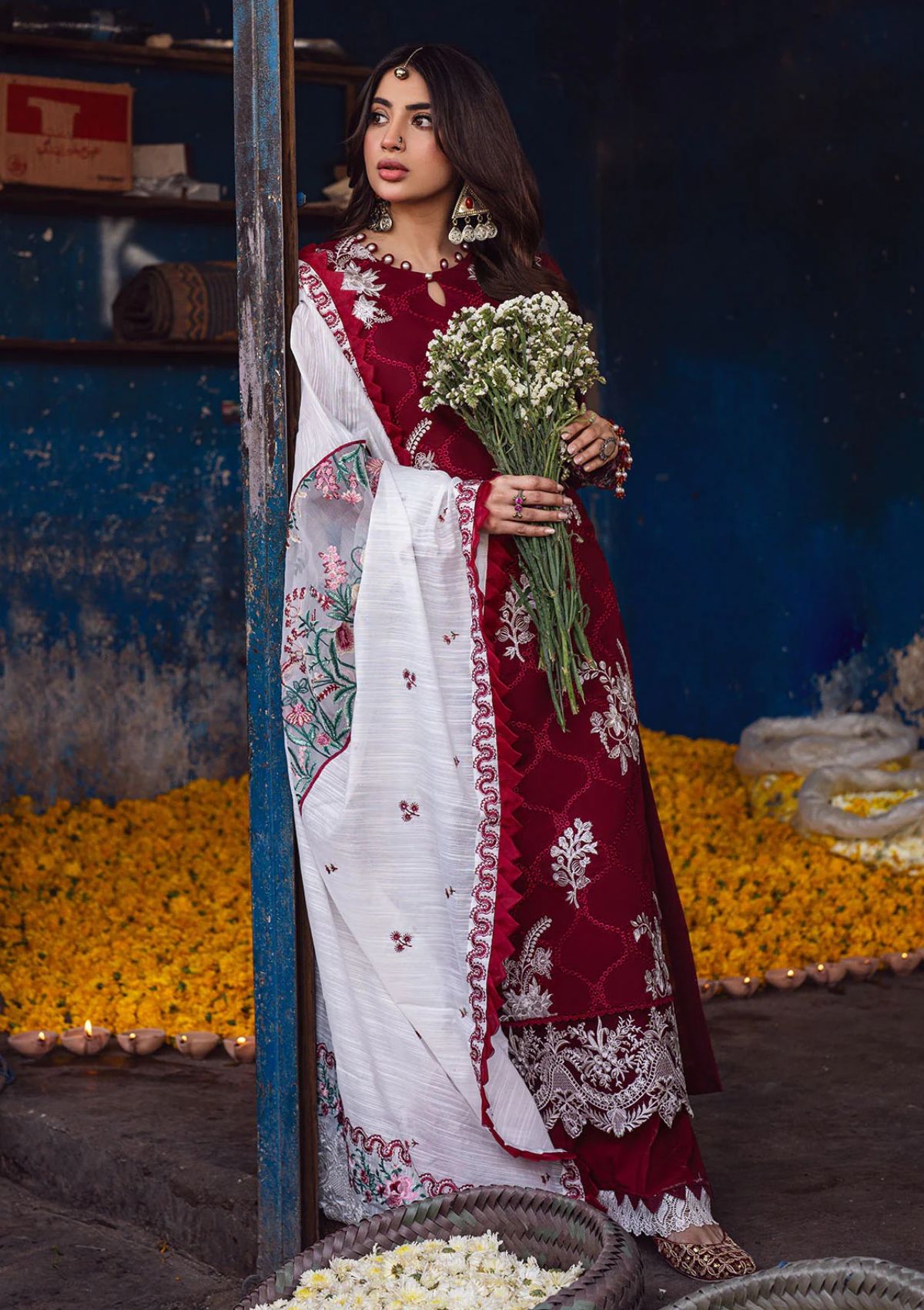 Lawn Collection - Sahane - Sahakari - Chikankari - CT#10001 - Gulaab