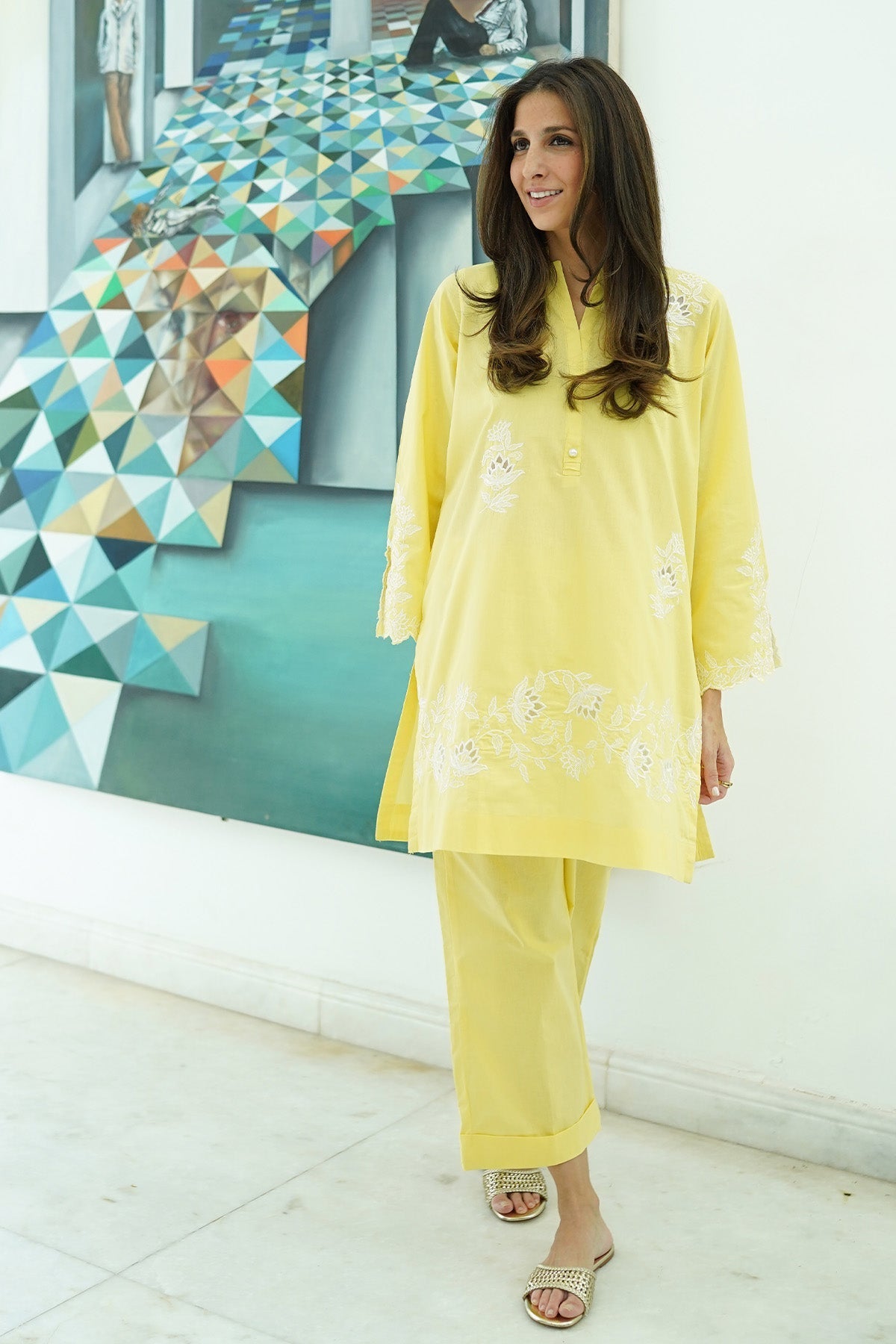Sahar | Co Ord Sets | Yellow Meringue
