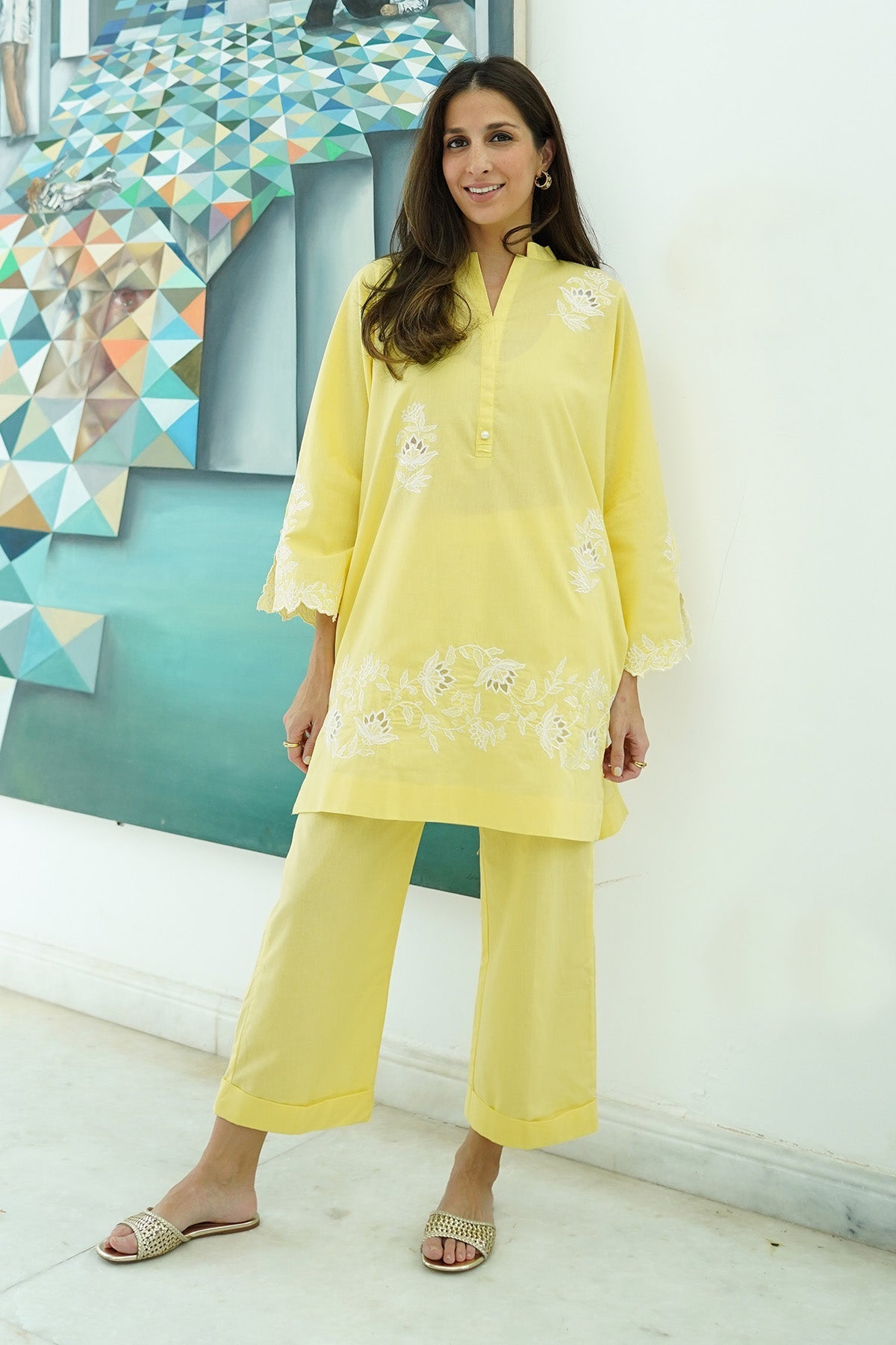 Sahar | Co Ord Sets | Yellow Meringue
