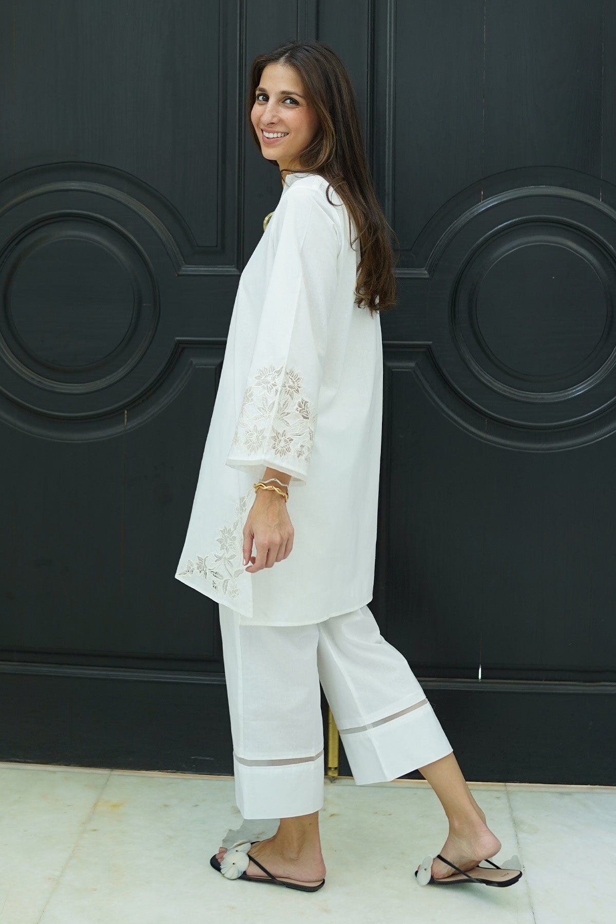 Sahar | Co Ord Sets | Ivory Mist