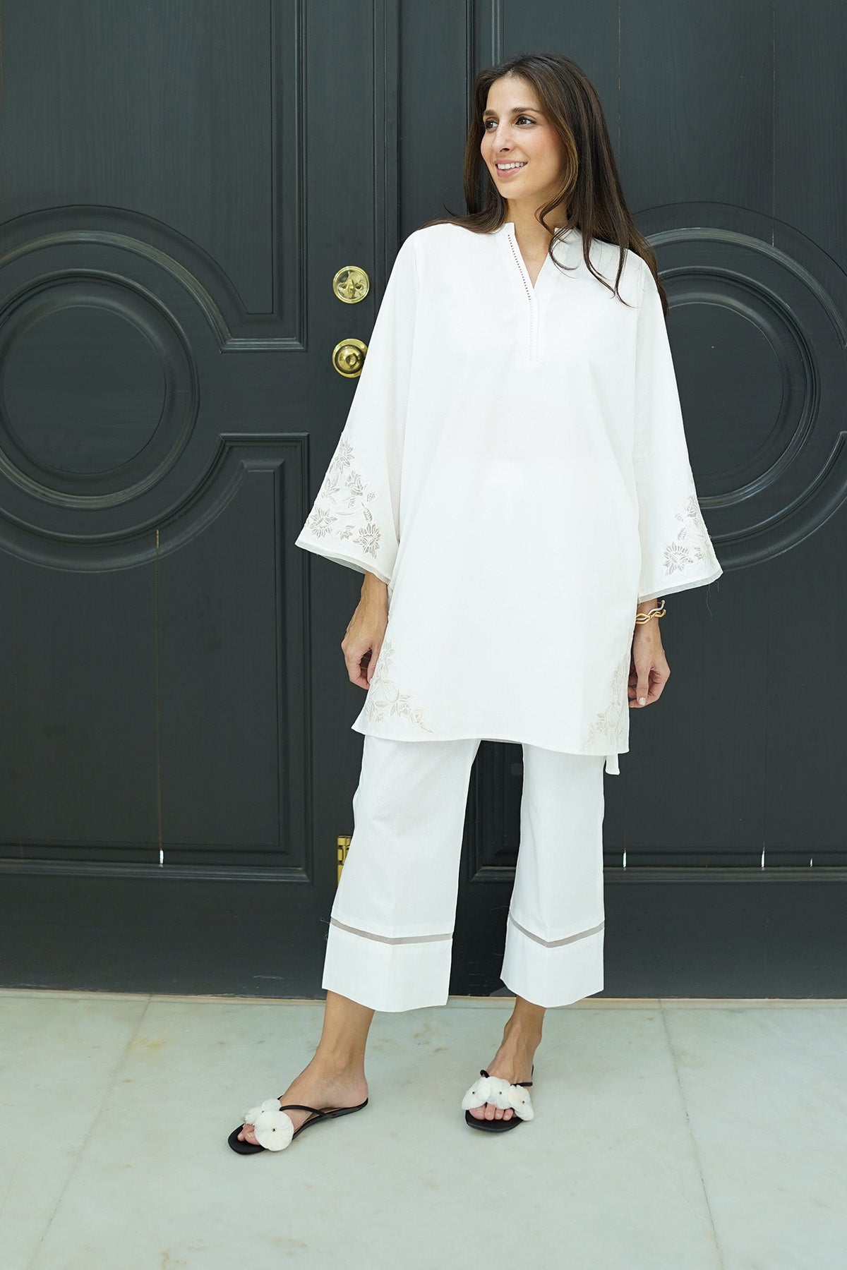 Sahar | Co Ord Sets | Ivory Mist