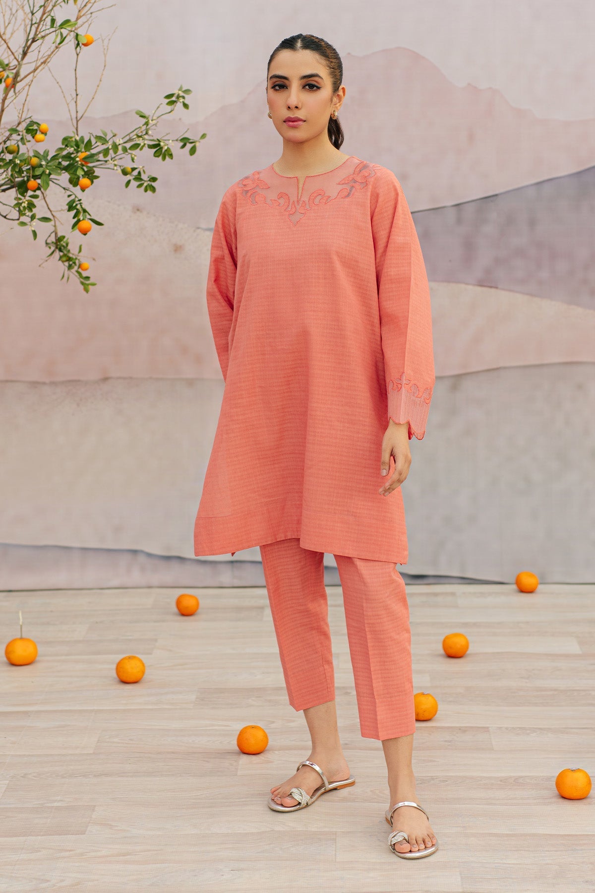 Sahar | Co Ord Sets | Melon Mist