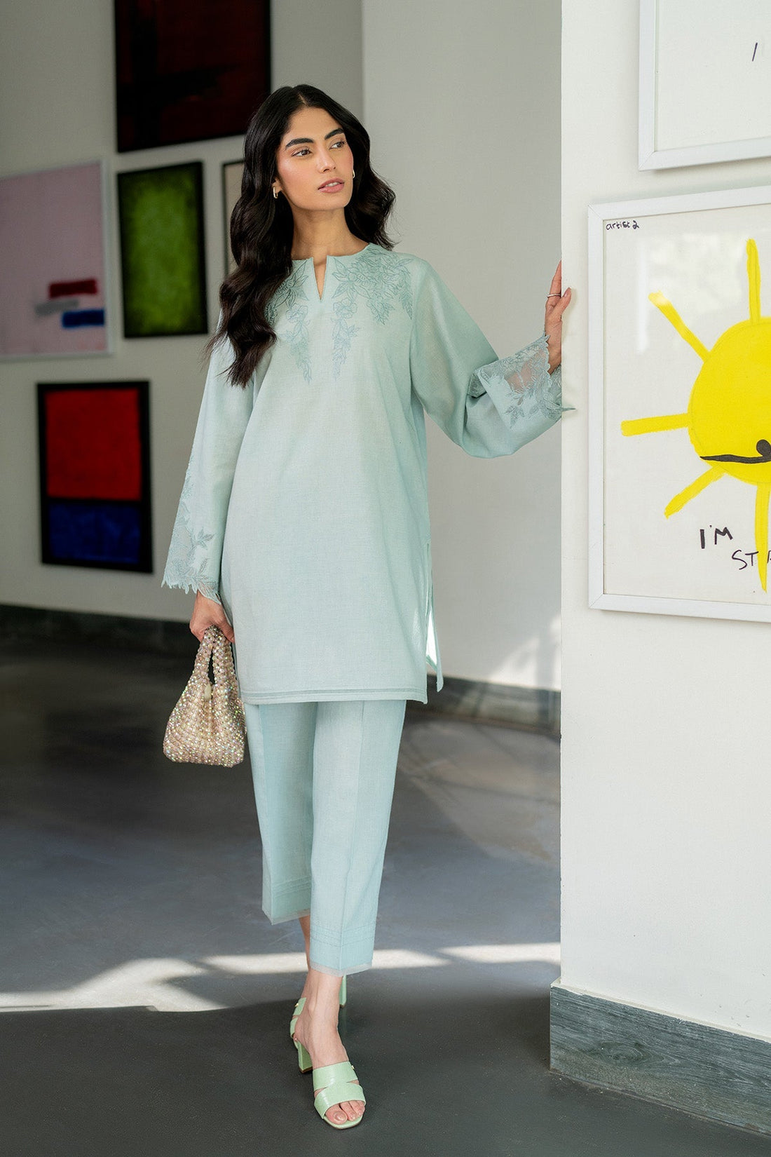 Sahar | Luxe Ready to Wear | Mint Splash