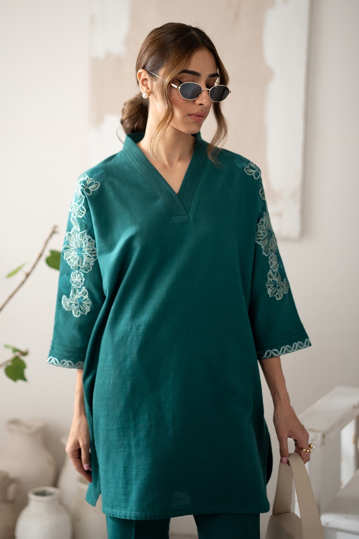 Sahar | Ready to Wear | Teal Ivy