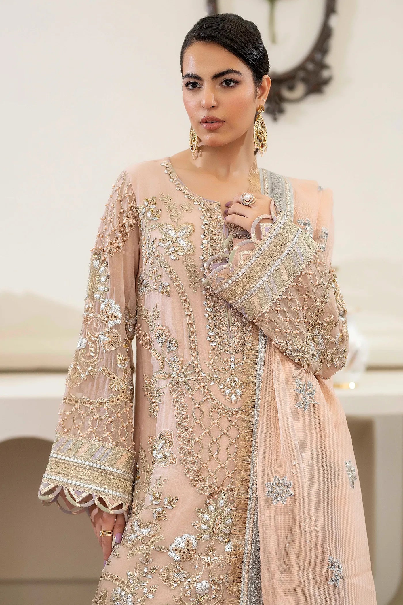 Adans Libas | Saleeqa Chiffon 25 | SALEEQA 7510 - Official Adans Libas - Agha Fabrics UK