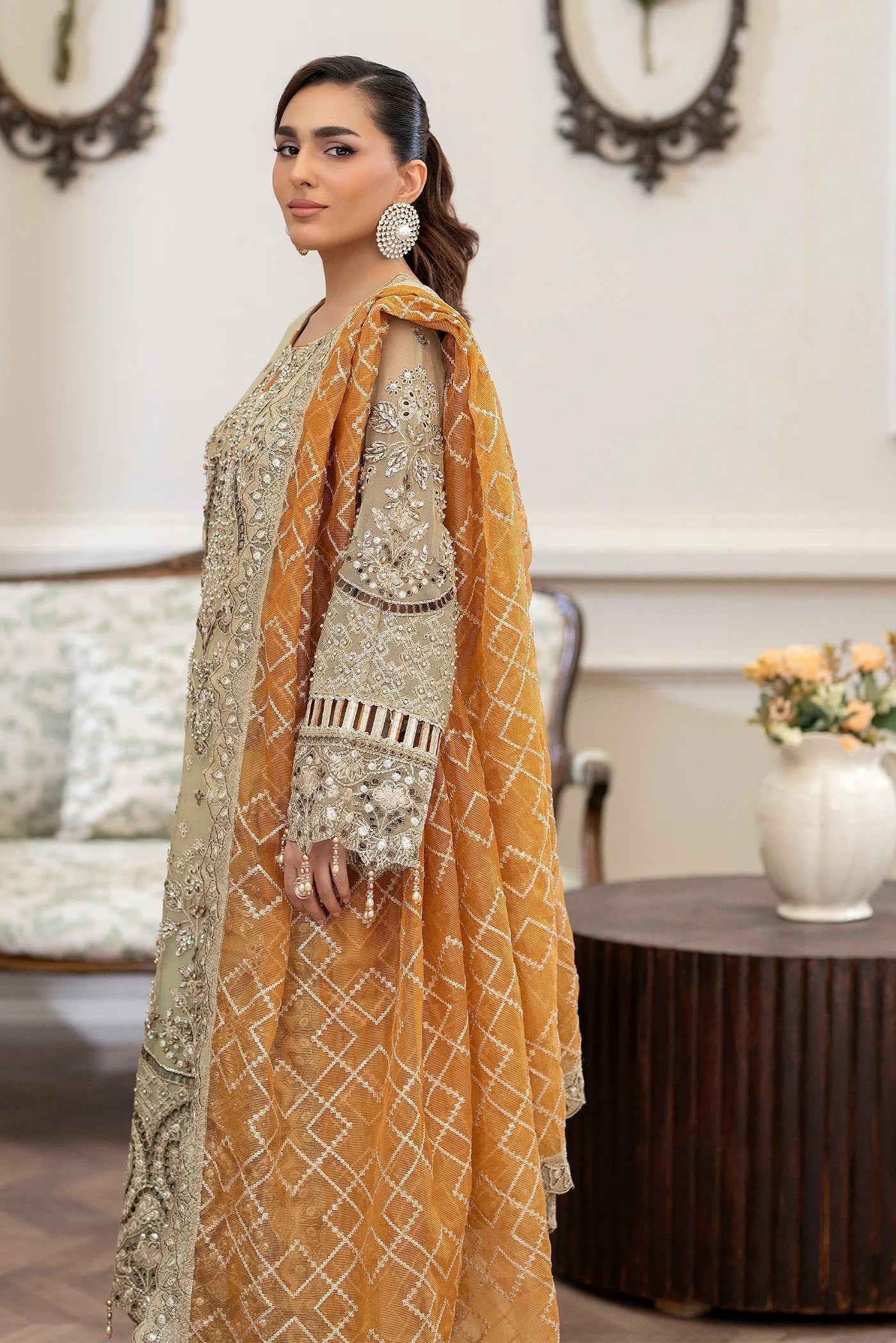 Adans Libas | Saleeqa Chiffon 25 | SALEEQA 7518 - Official Adans Libas - Agha Fabrics UK