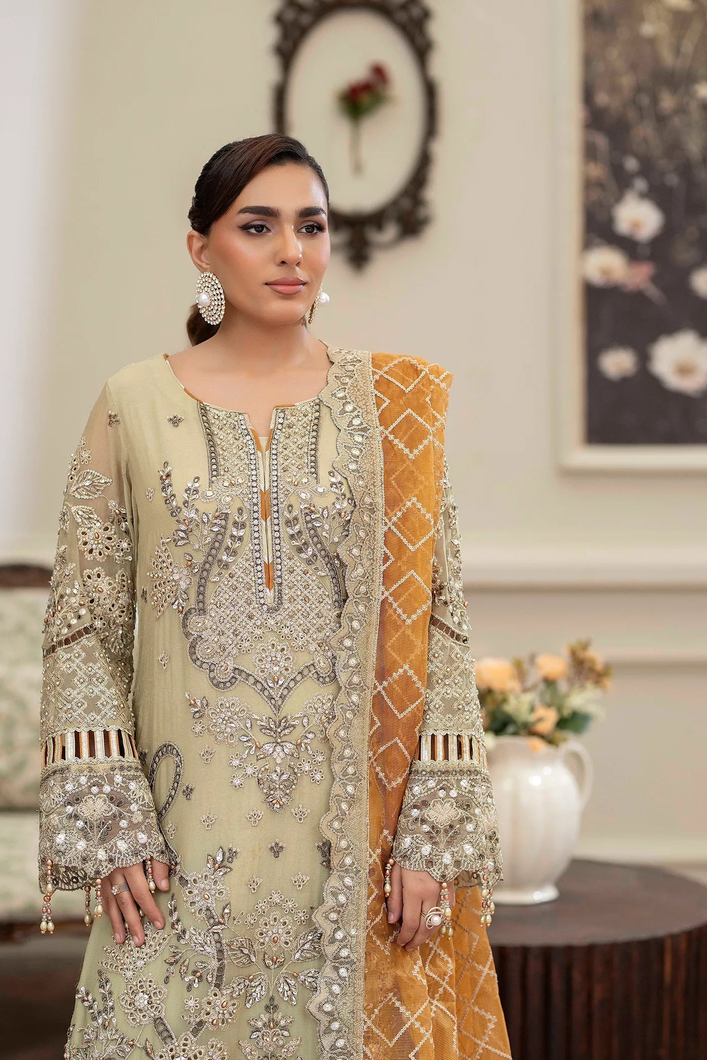 Adans Libas | Saleeqa Chiffon 25 | SALEEQA 7518 - Official Adans Libas - Agha Fabrics UK