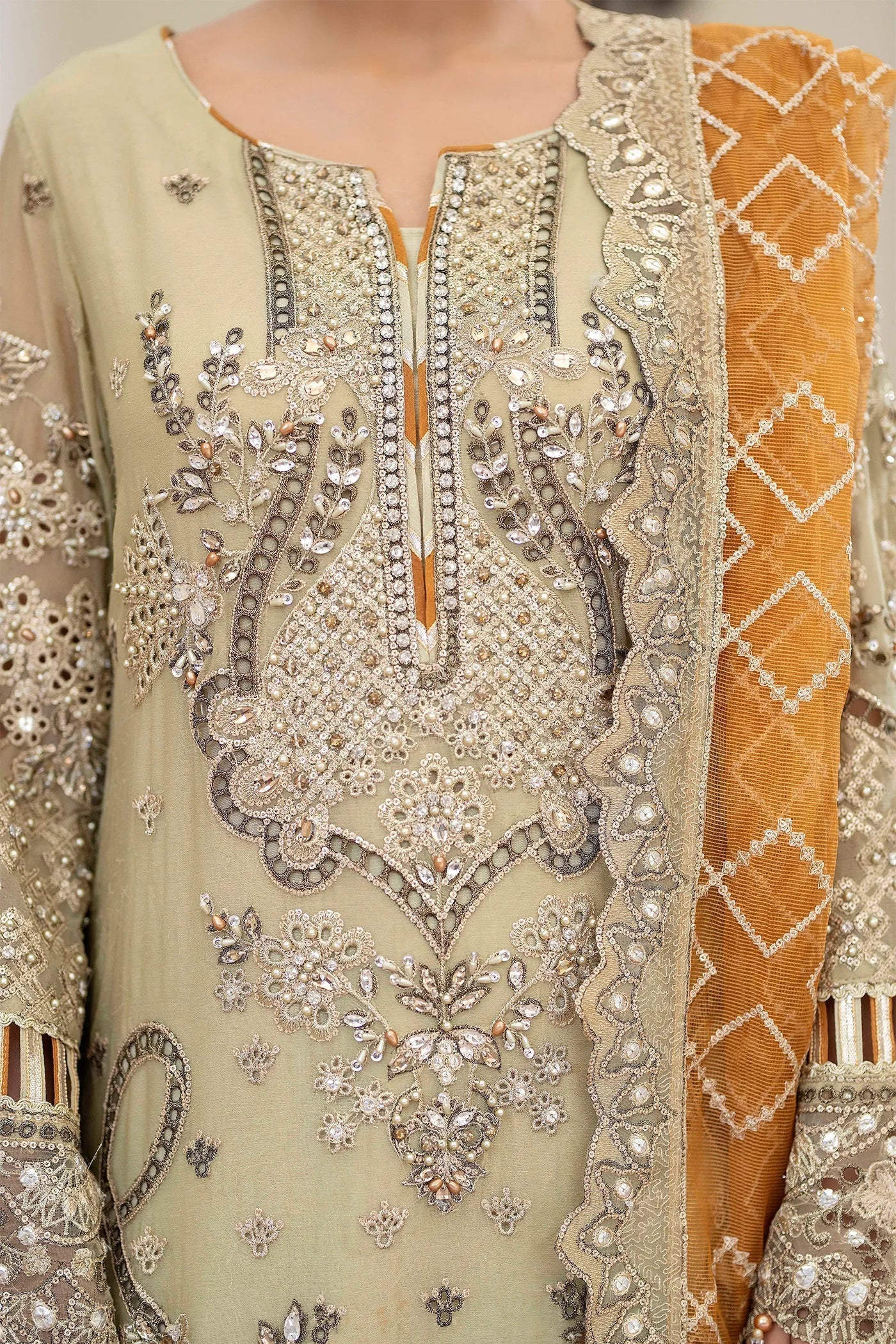 Adans Libas | Saleeqa Chiffon 25 | SALEEQA 7518 - Official Adans Libas - Agha Fabrics UK