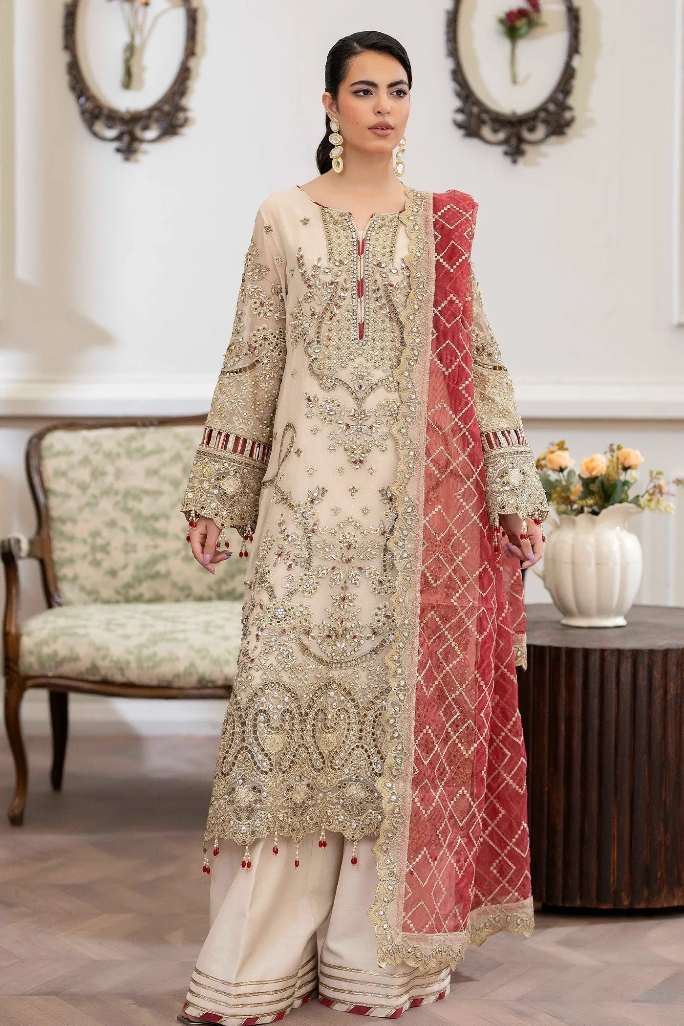 Adans Libas | Saleeqa Chiffon 25 | SALEEQA 7511 - Official Adans Libas - Agha Fabrics UK