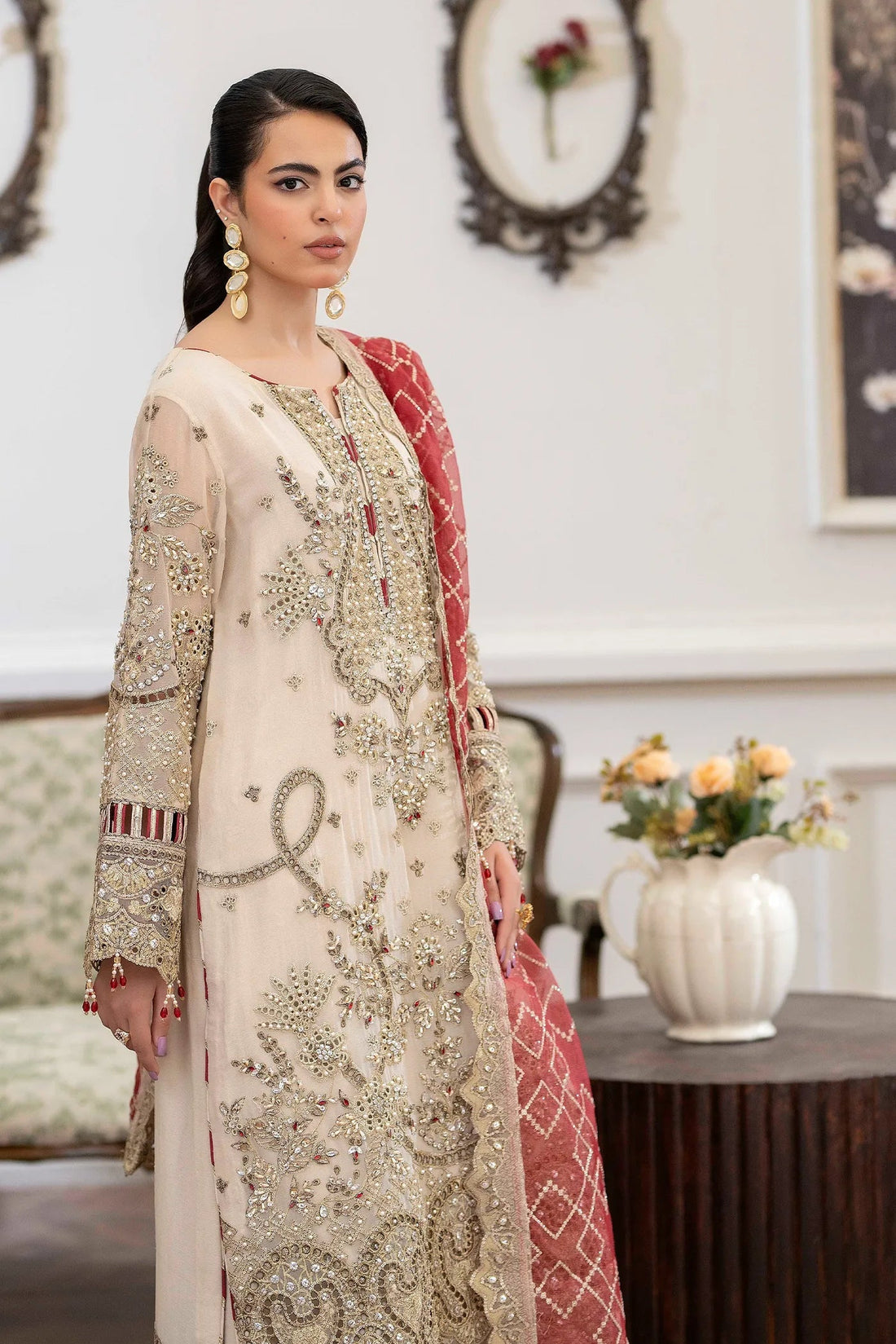 Adans Libas | Saleeqa Chiffon 25 | SALEEQA 7511 - Official Adans Libas - Agha Fabrics UK