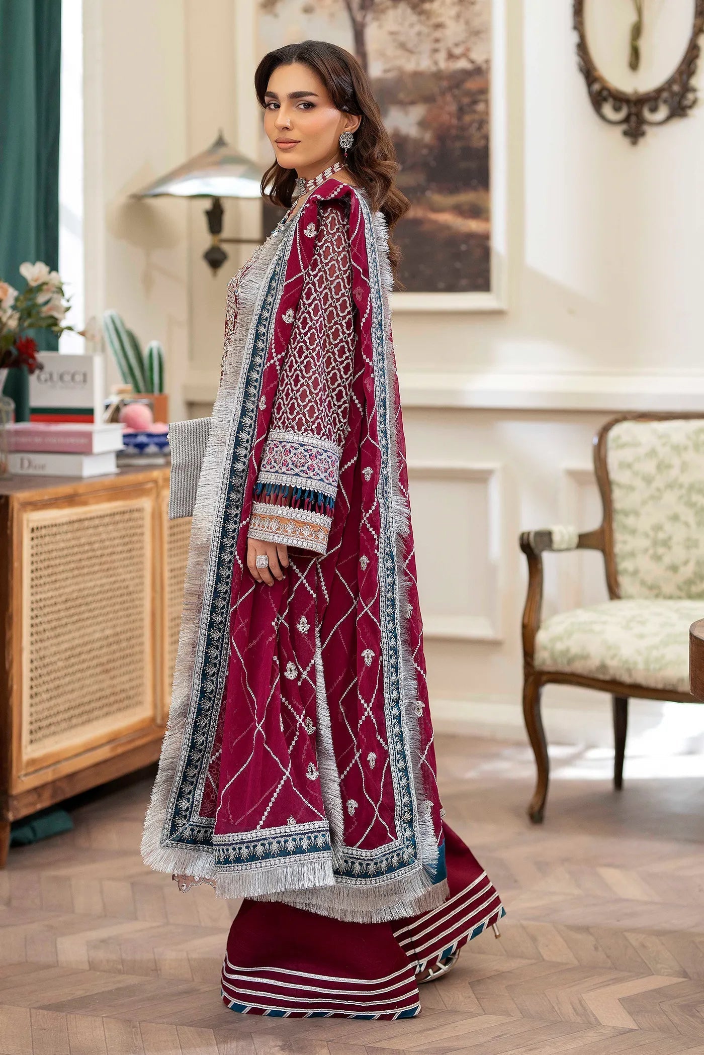 Adans Libas | Saleeqa Chiffon 25 | SALEEQA 7513 - Official Adans Libas - Agha Fabrics UK