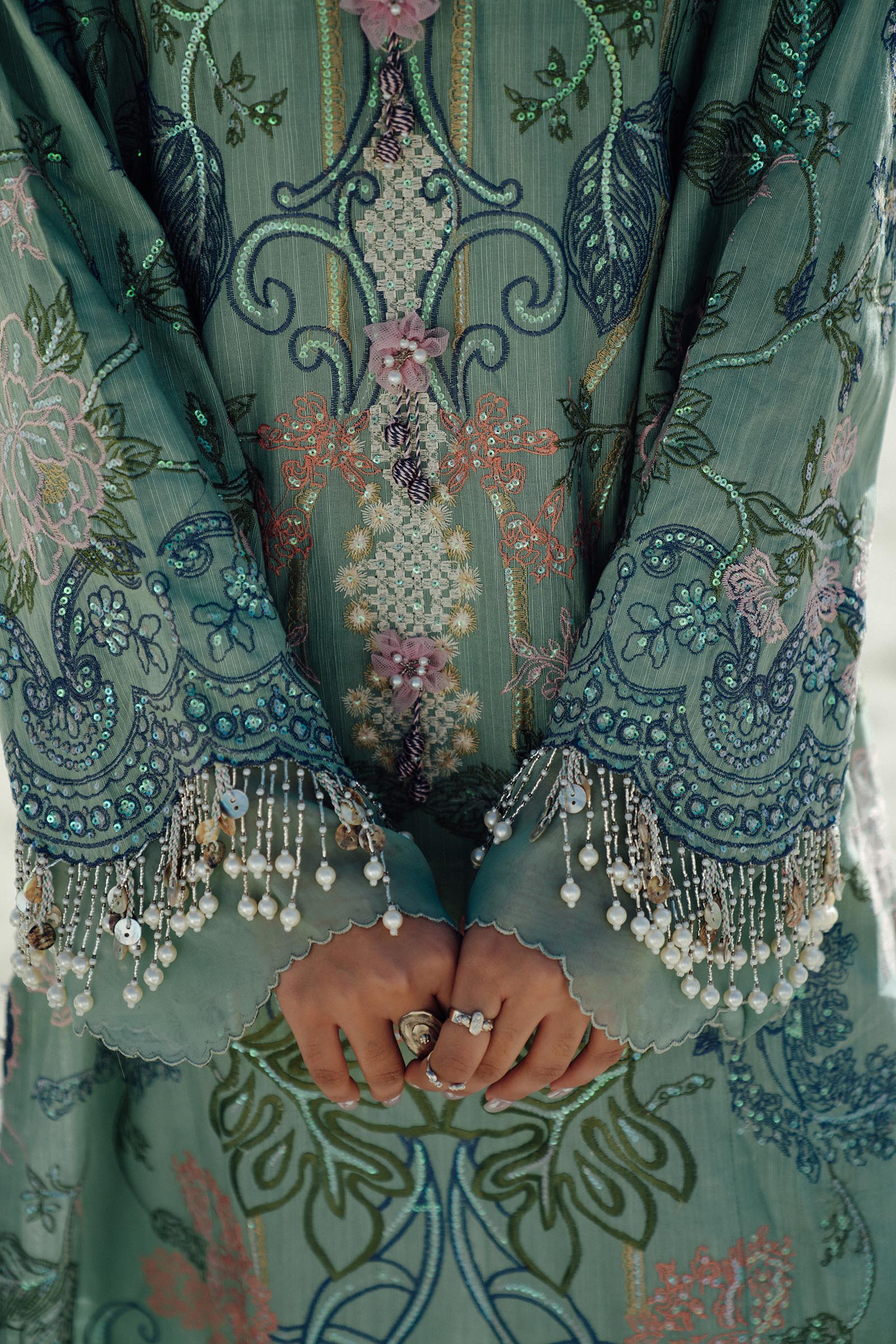 Sana Safinaz | Winter Shawl 24 | S241-005A-3CP - Official Sana Safinaz - Agha Fabrics UK