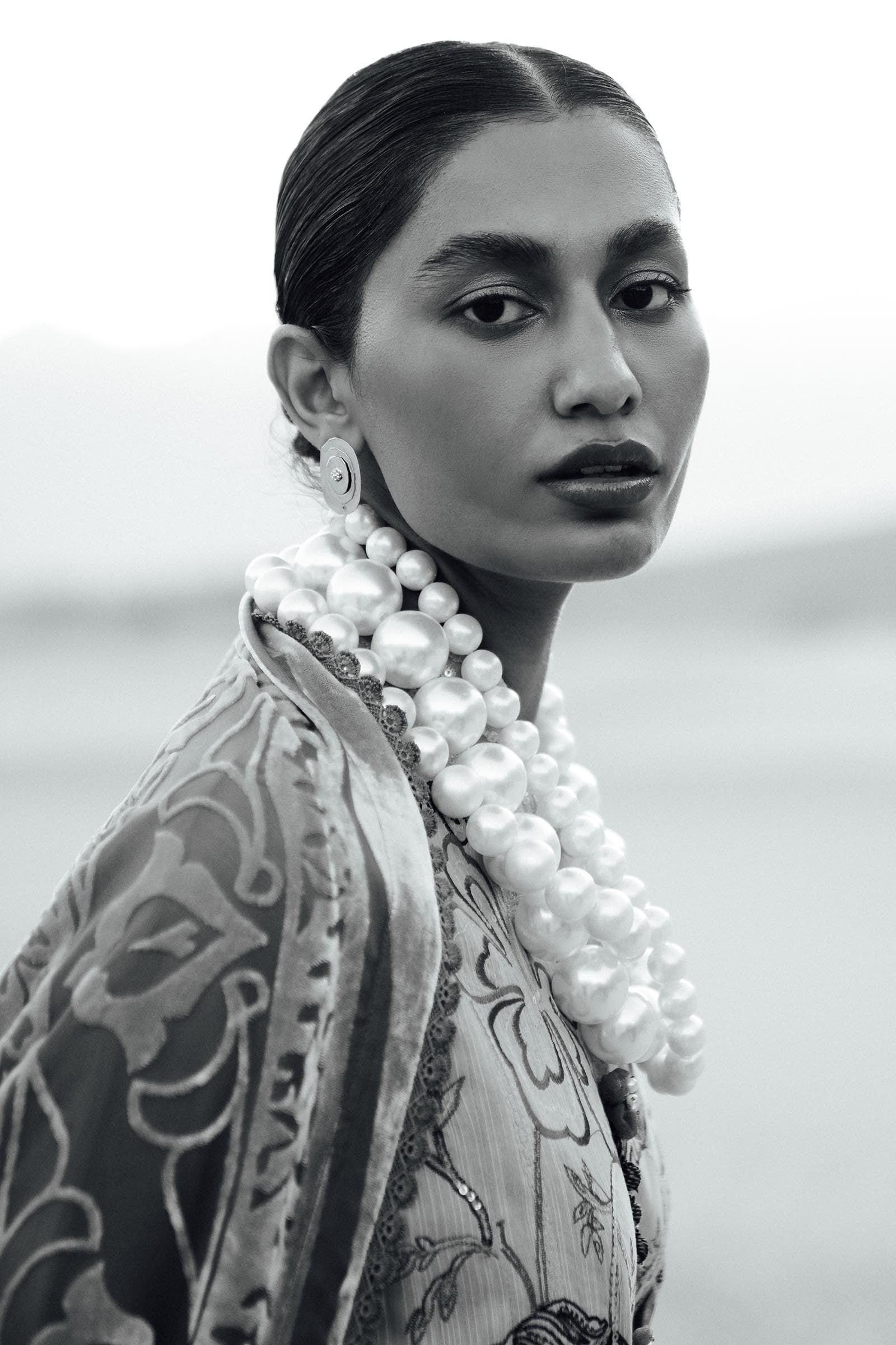 Sana Safinaz | Winter Shawl 24 | S241-005B-3CP - Official Sana Safinaz - Agha Fabrics UK