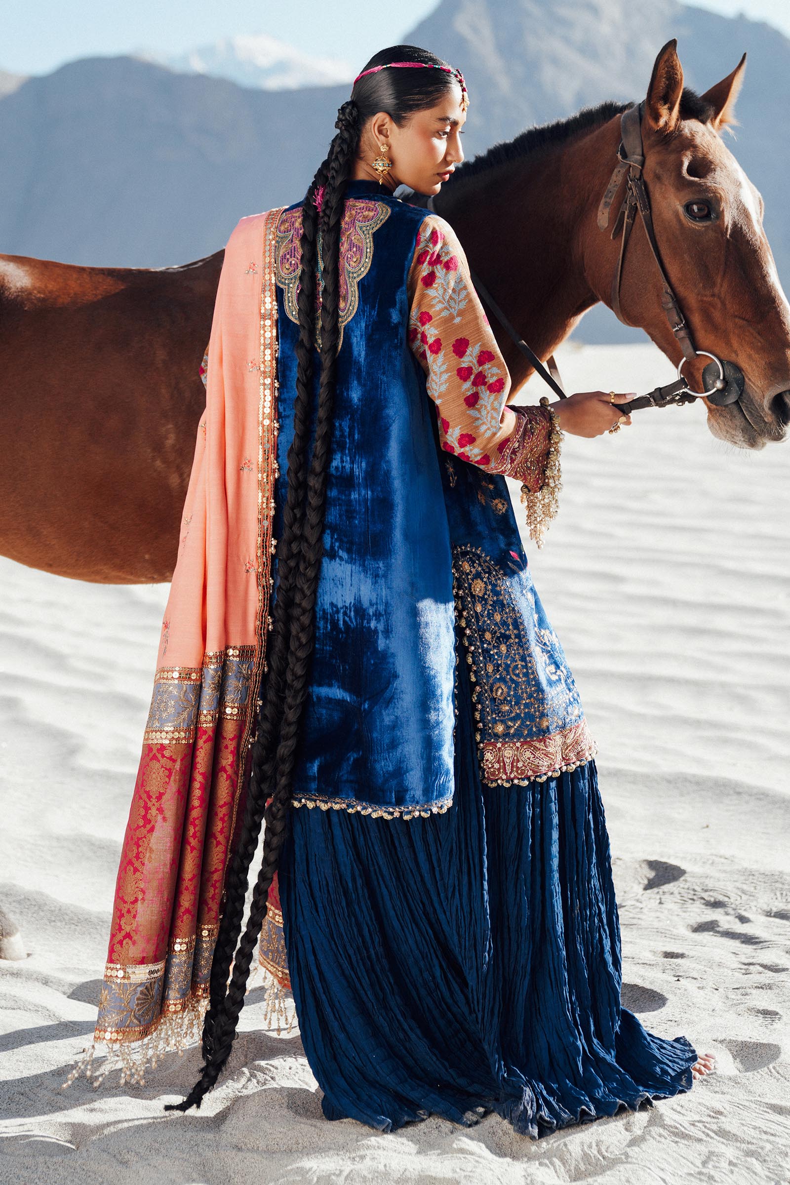 Sana Safinaz | Winter Shawl 24 | V241-001-3CP - Official Sana Safinaz - Agha Fabrics UK