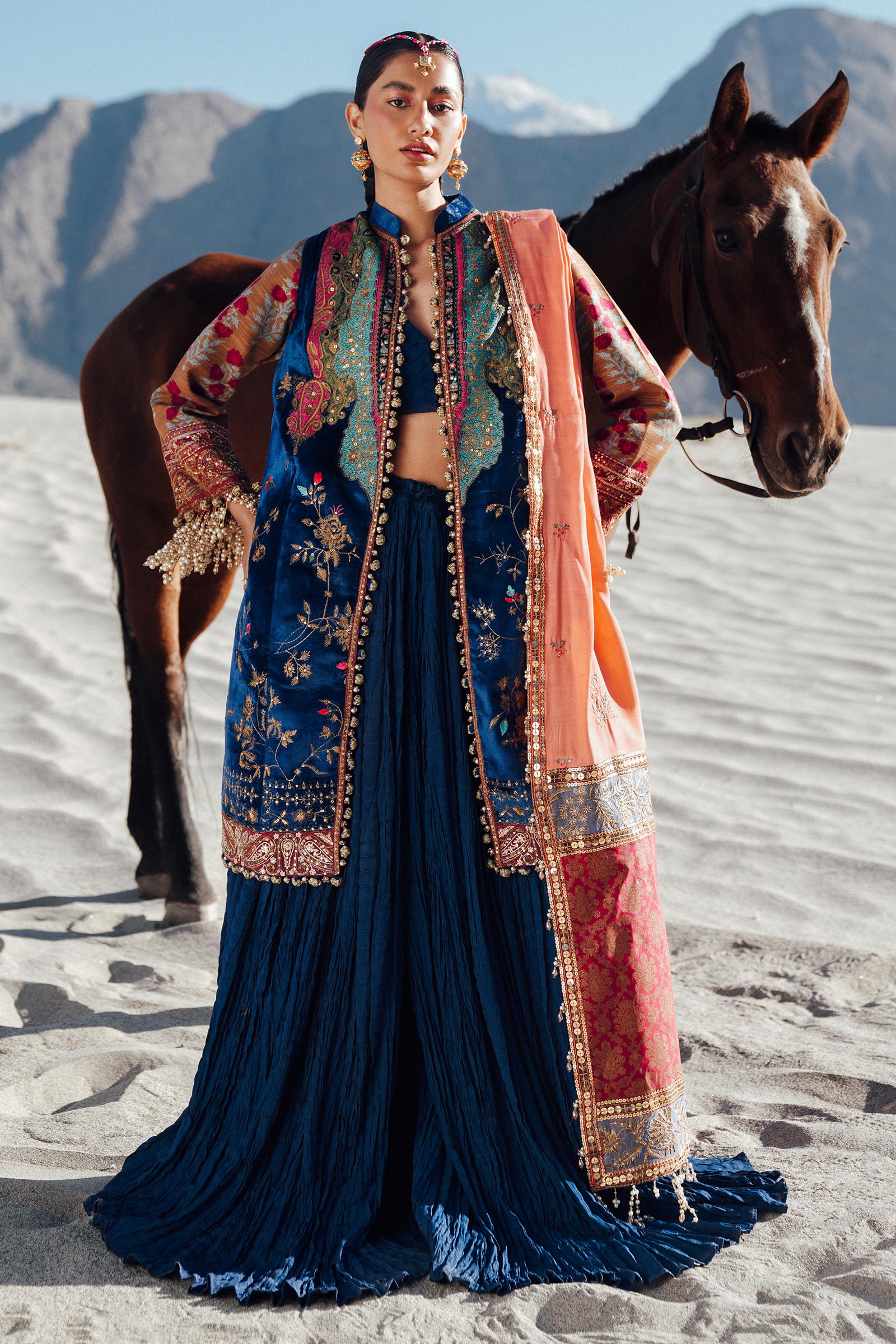 Sana Safinaz | Winter Shawl 24 | V241-001-3CP - Official Sana Safinaz - Agha Fabrics UK