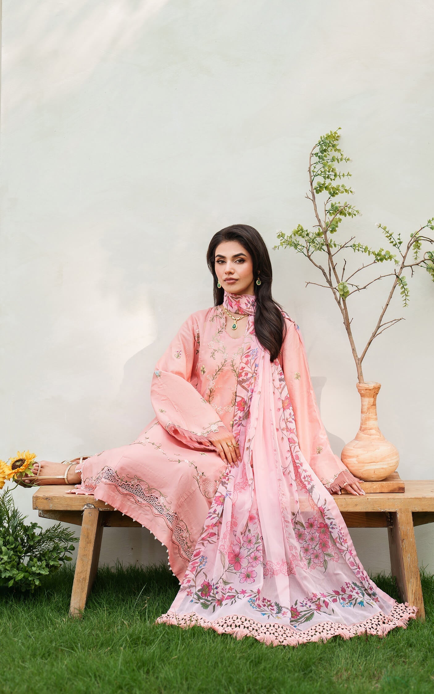 Asifa and Nabeel | Eden Cambric 25 | Serene Blush ECU25-01 -  Asifa and Nabeel Ladies Clothes - Original Designer Dress - House of Maryam