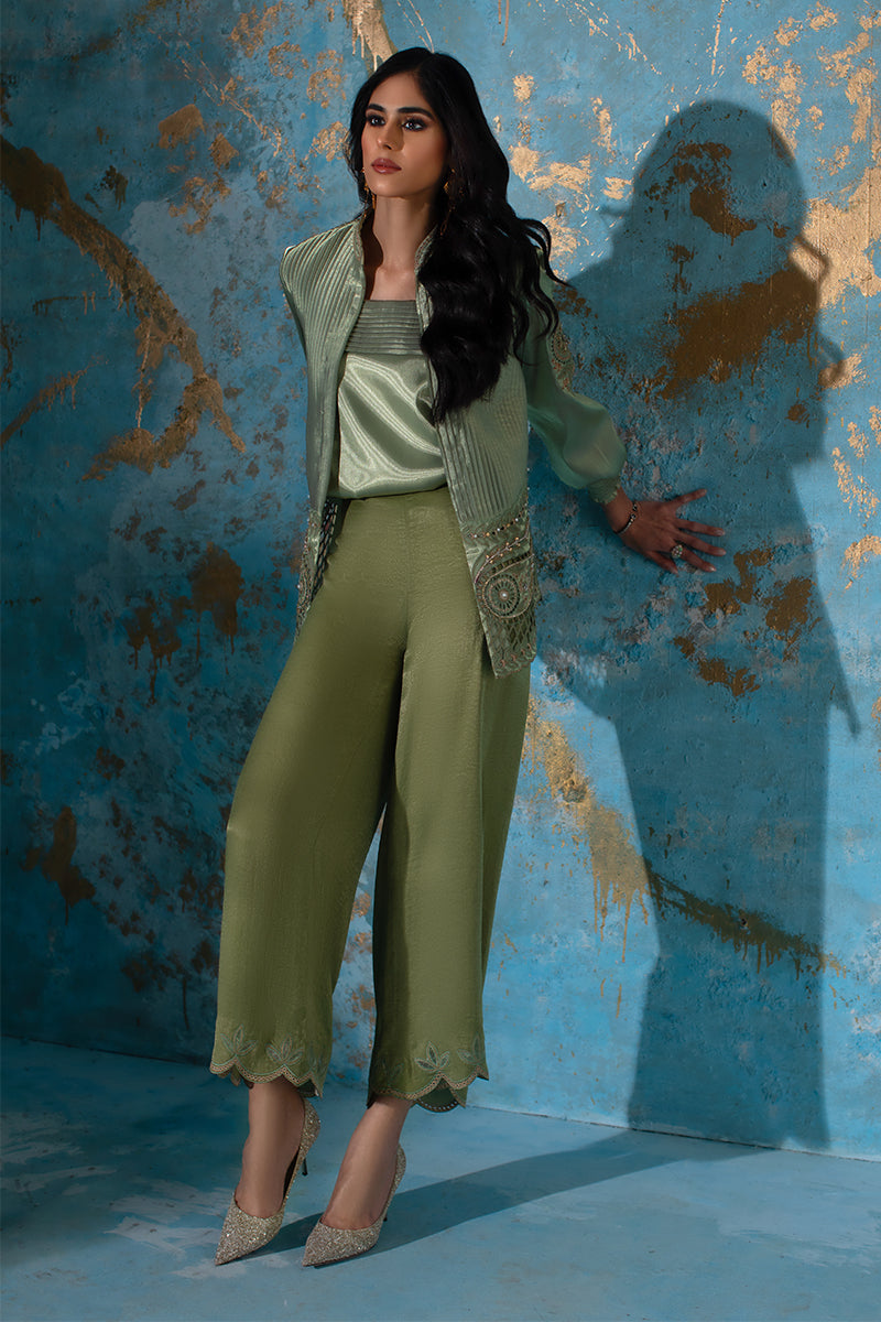 Wardha Saleem | Luxury Pret Fusion Wear | CHANTAL - JACKET SET (3 PC)