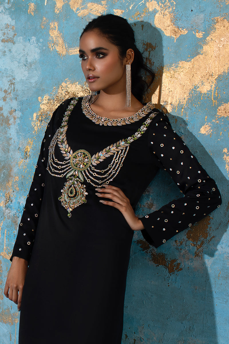 Wardha Saleem | Luxury Pret Fusion Wear | BELLE - KAFTAN