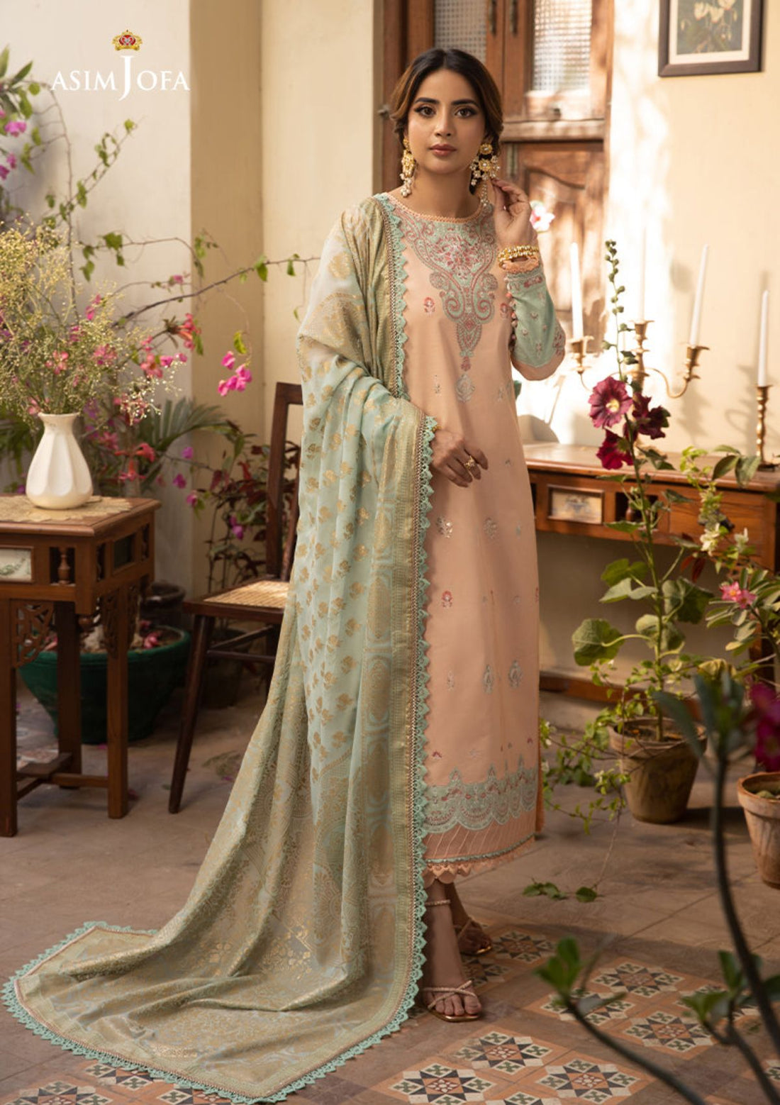 Lawn Collection - Asim Jofa - Zarq Barq - AJZB#16 - Official Asim Jofa - Agha Fabrics UK