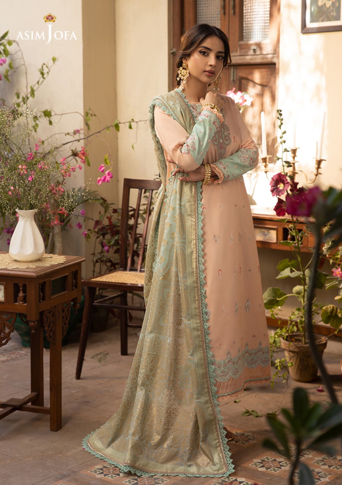 Lawn Collection - Asim Jofa - Zarq Barq - AJZB#16 - Official Asim Jofa - Agha Fabrics UK