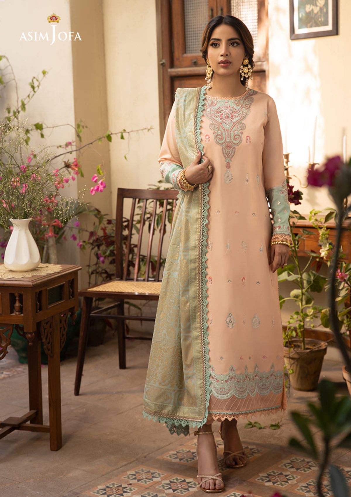 Lawn Collection - Asim Jofa - Zarq Barq - AJZB#16 - Official Asim Jofa - Agha Fabrics UK
