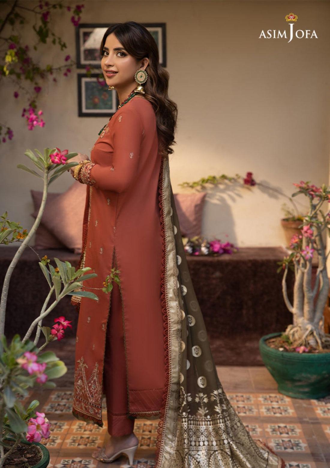 Lawn Collection - Asim Jofa - Zarq Barq - AJZB#14 - Official Asim Jofa - Agha Fabrics UK