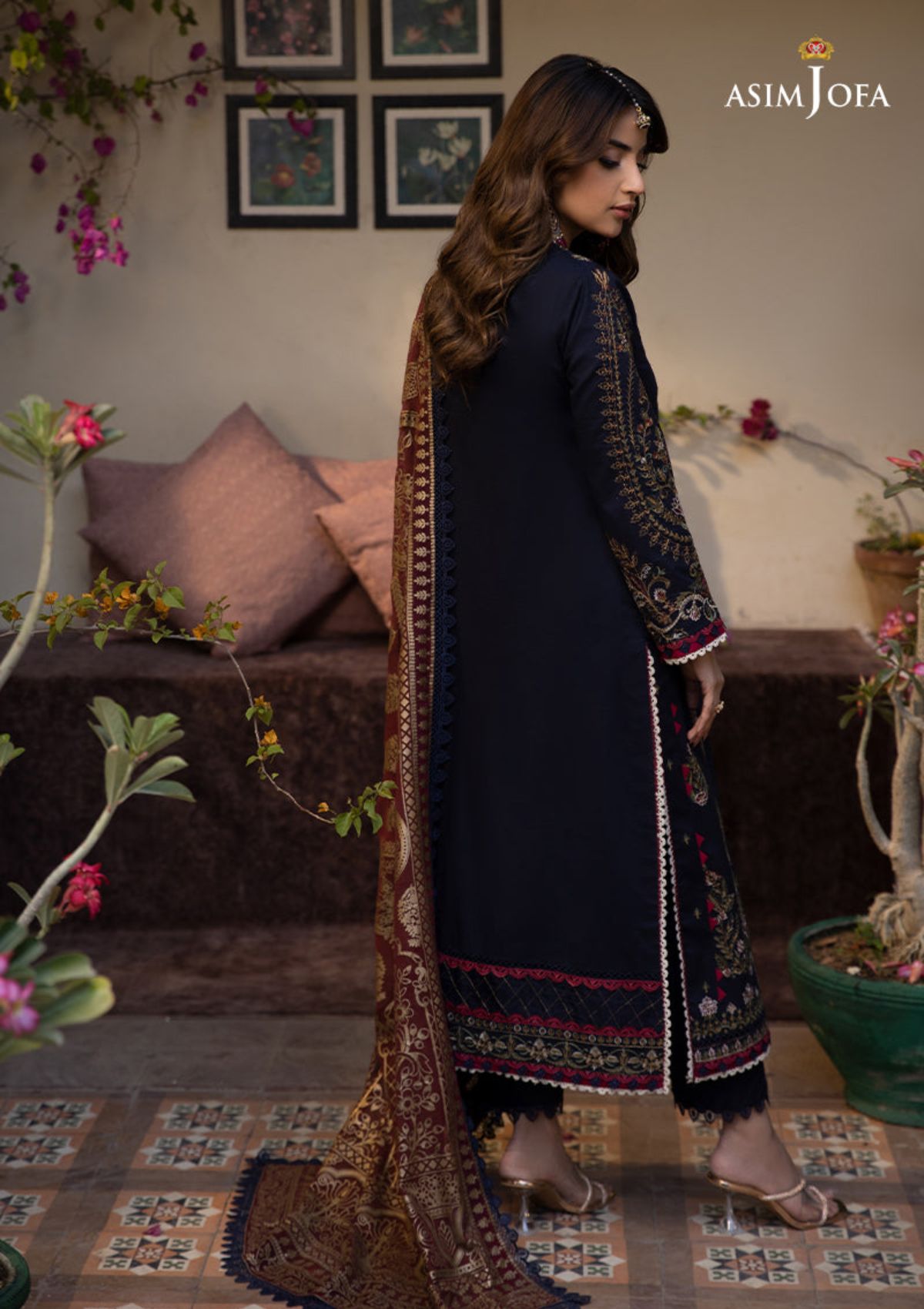 Lawn Collection - Asim Jofa - Zarq Barq - AJZB#22 - Official Asim Jofa - Agha Fabrics UK