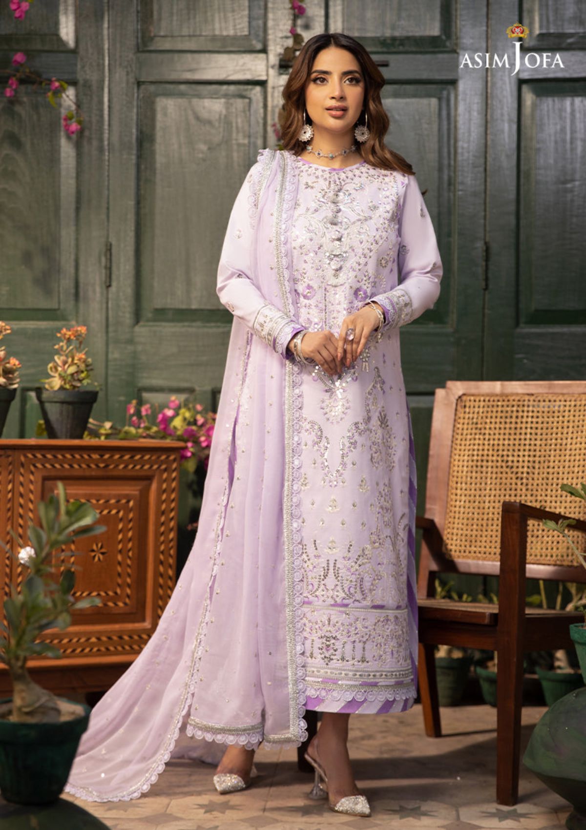 Lawn Collection - Asim Jofa - Zarq Barq - AJZB#8 - Official Asim Jofa - Agha Fabrics UK