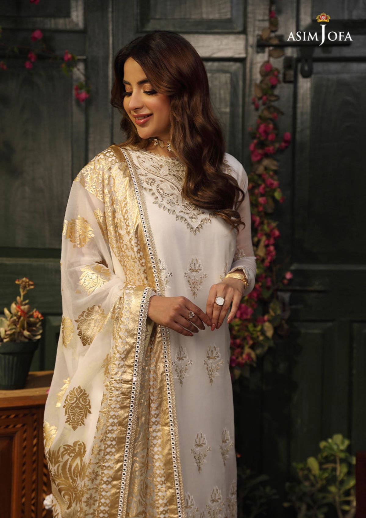 Lawn Collection - Asim Jofa - Zarq Barq - AJZB#12 - Official Asim Jofa - Agha Fabrics UK