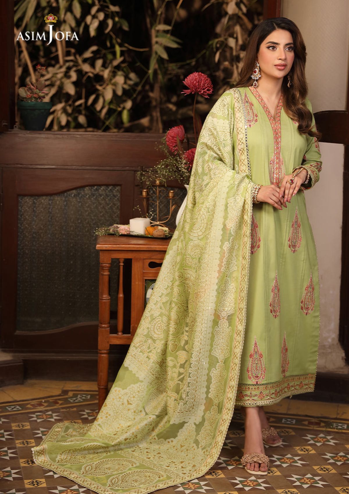Lawn Collection - Asim Jofa - Zarq Barq - AJZB#24 - Official Asim Jofa - Agha Fabrics UK