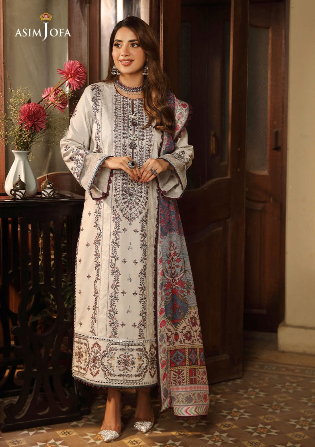 Lawn Collection - Asim Jofa - Zarq Barq - AJZB#10 - Official Asim Jofa - Agha Fabrics UK