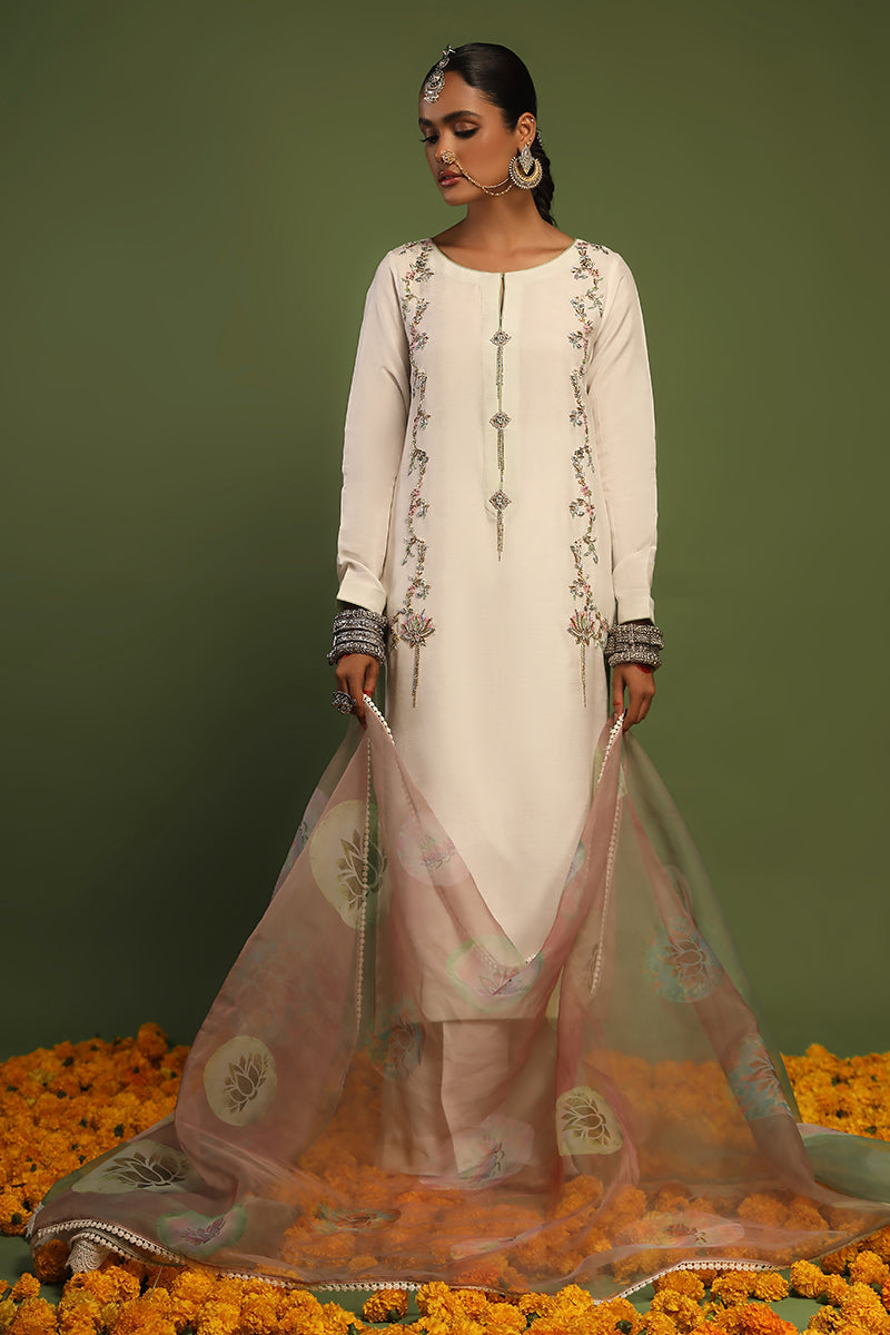 Wardha Saleem | Luxury Pret Traditional Wear | KANWAL - SHIRT WITH PANTS (2 PC) - Official Wardha Saleem - Agha Fabrics UK