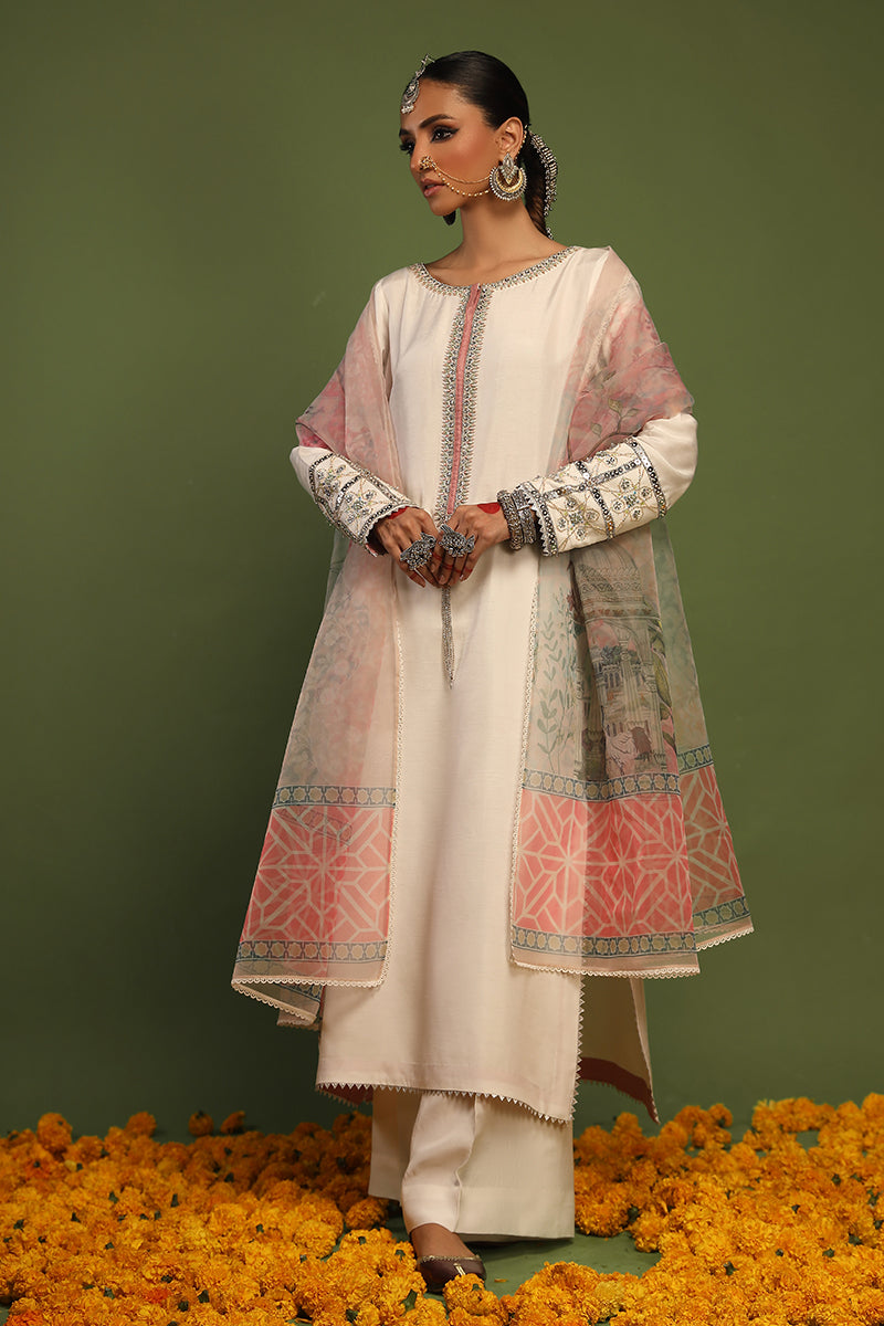 Wardha Saleem | Luxury Pret Traditional Wear | AKS - SHIRT WITH PANTS (2 PC) - Official Wardha Saleem - Agha Fabrics UK