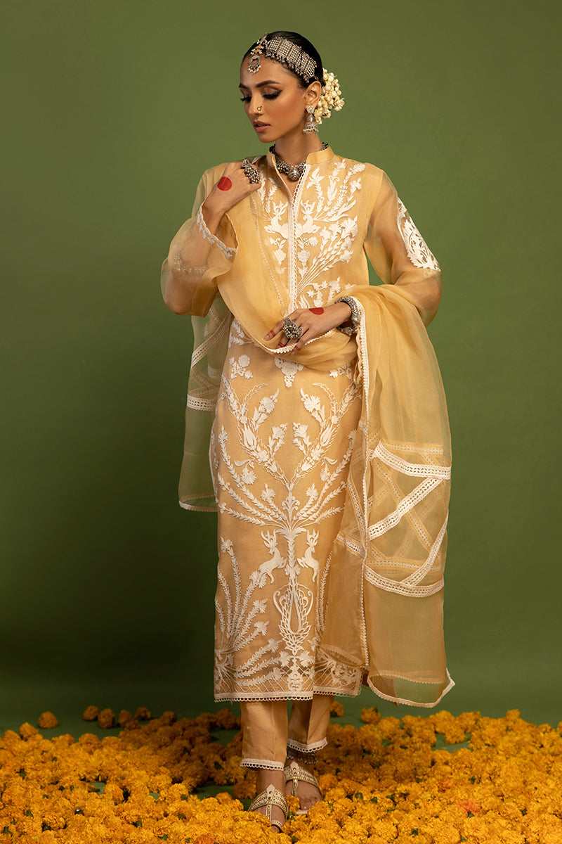 Wardha Saleem | Luxury Pret Traditional Wear | SHIKAR GAH - AARI WORK (2 PC) - Official Wardha Saleem - Agha Fabrics UK