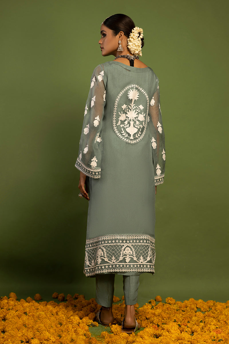 Wardha Saleem | Luxury Pret Traditional Wear | SHAJAR - AARI WORK (2 PC) - Official Wardha Saleem - Agha Fabrics UK