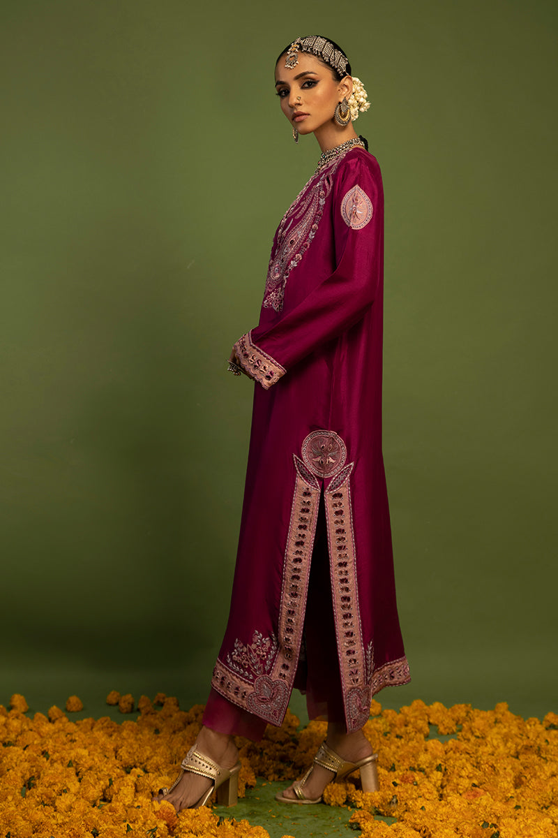 Wardha Saleem | Luxury Pret Traditional Wear | SAANJH - PURE SILK (2 PC) - Official Wardha Saleem - Agha Fabrics UK