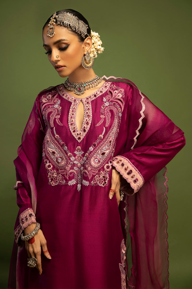 Wardha Saleem | Luxury Pret Traditional Wear | SAANJH - PURE SILK (2 PC) - Official Wardha Saleem - Agha Fabrics UK