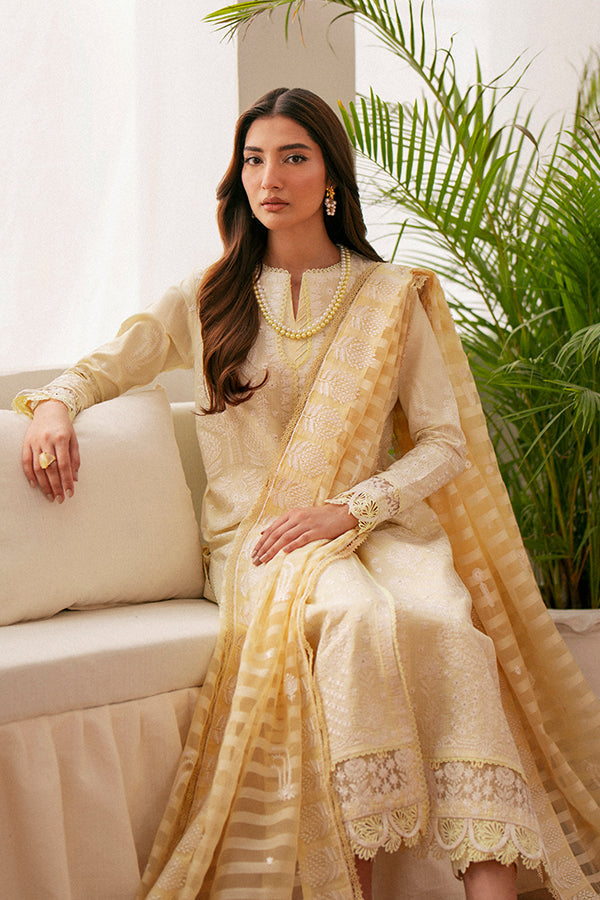 Saffron | Mystere Festive Lawn | Lenora