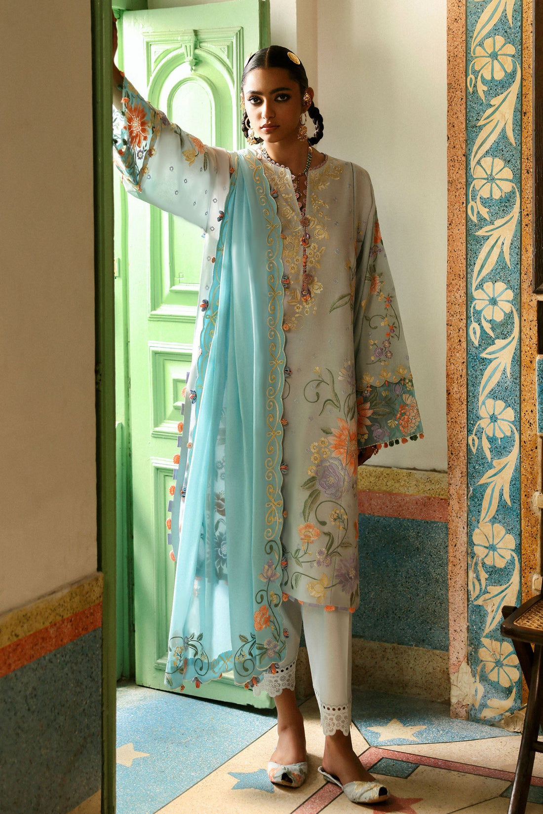 Zaha | Festive Lawn 25 | SHEHRBANO (ZF-25-03) - Official Zaha - Agha Fabrics UK