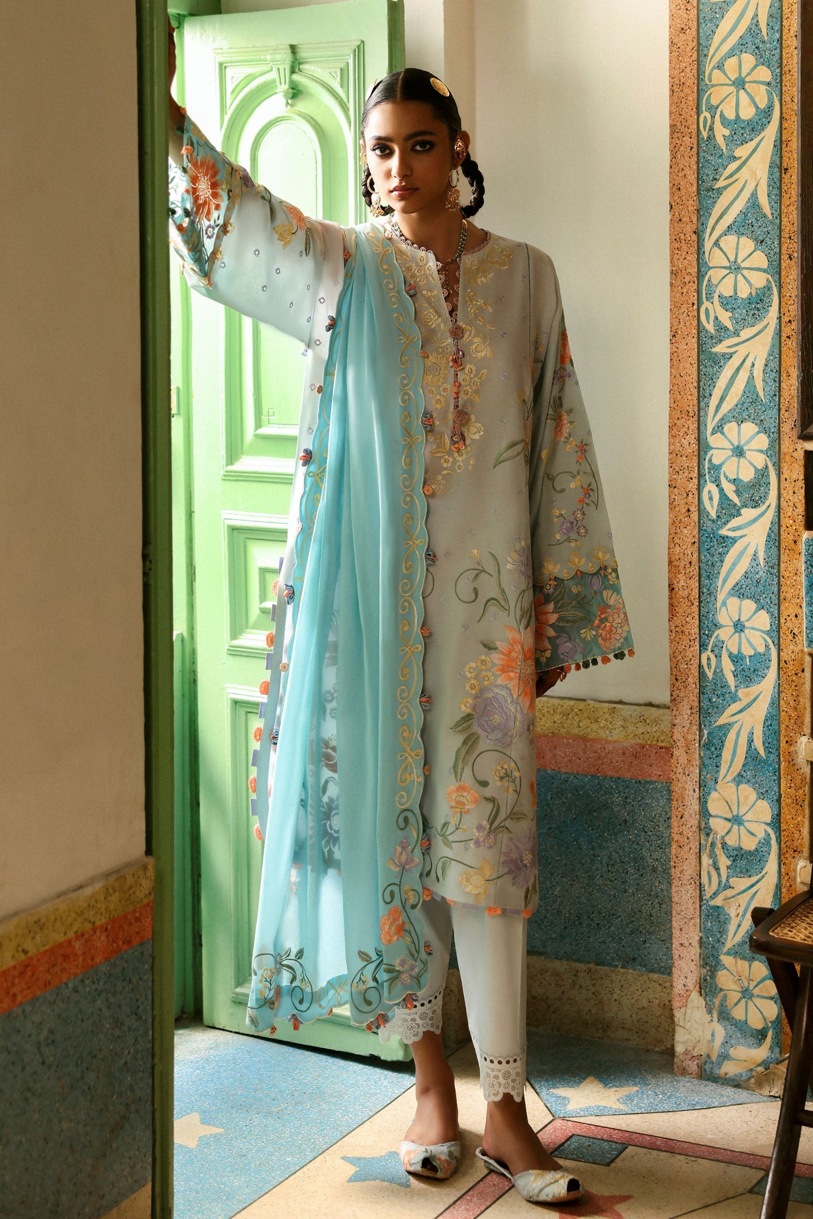 Zaha | Festive Lawn 25 | SHEHRBANO (ZF-25-03) - Official Zaha - Agha Fabrics UK