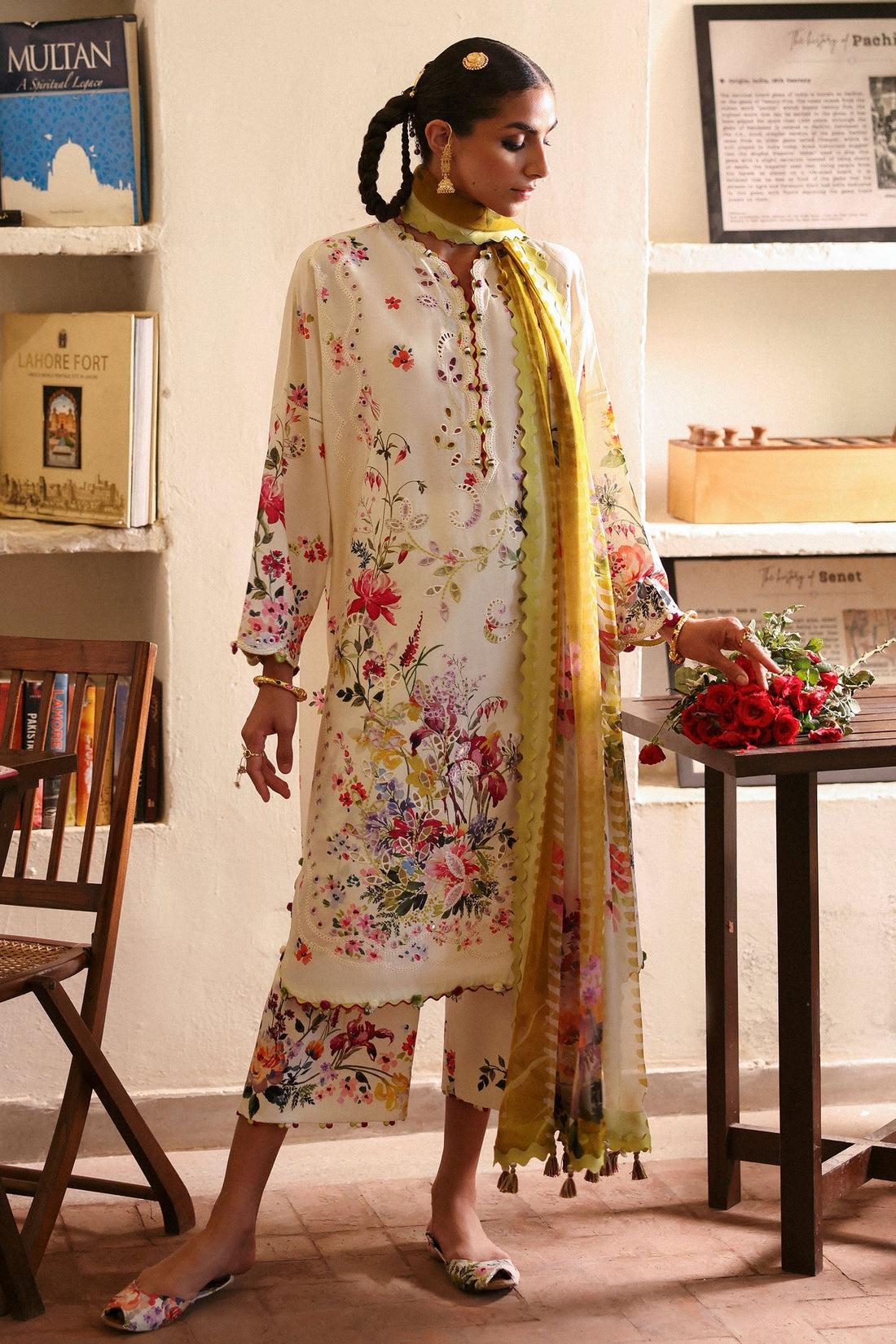 Zaha | Festive Lawn 25 | CHANDNI (ZF-25-10) - Official zaha - Agha Fabrics UK