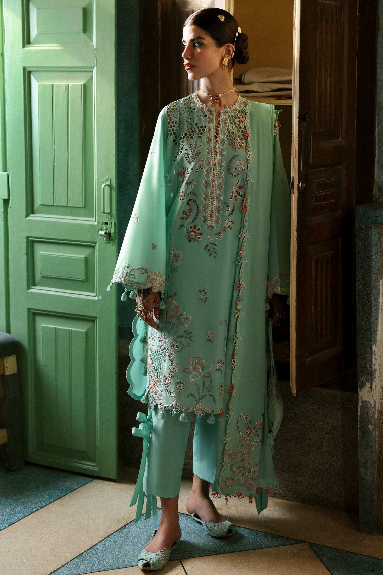 Zaha | Festive Lawn 25 | SEHER (ZF-25-05) - Official Zaha - Agha Fabrics UK