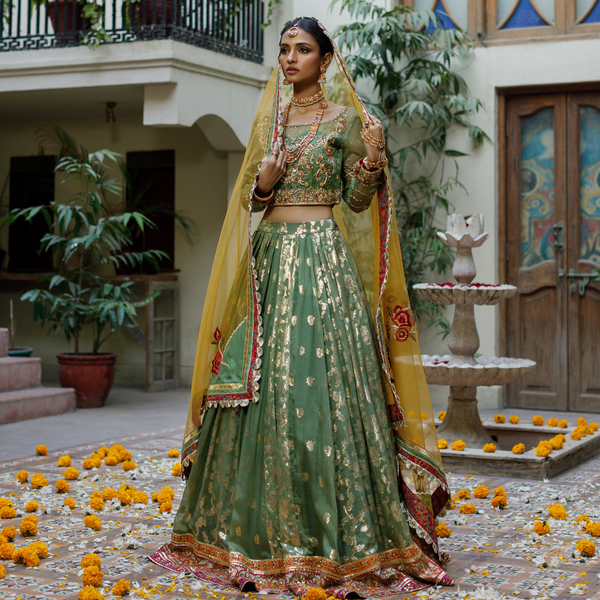 Wahajmkhan | Bahar Begum Formals | GREEN GALORE