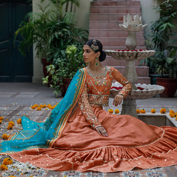 Wahajmkhan | Bahar Begum Formals | RUSTIC TURQUOISE